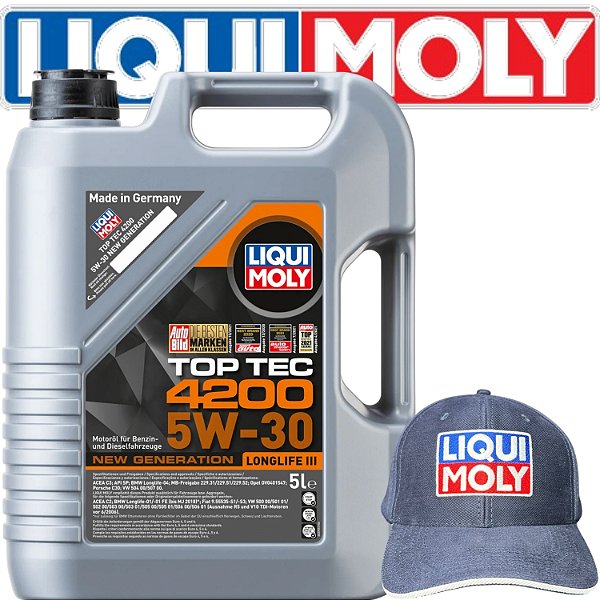Óleo Motor 5w30 4200 Longlife Ill  Liquid Moly 5l 8973 + Brinde