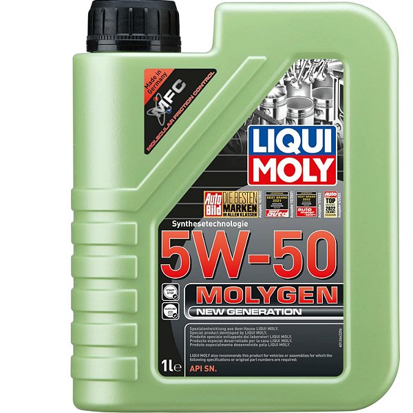 Óleo de Motor 5W50 Liqui Moly Molygen + Brinde