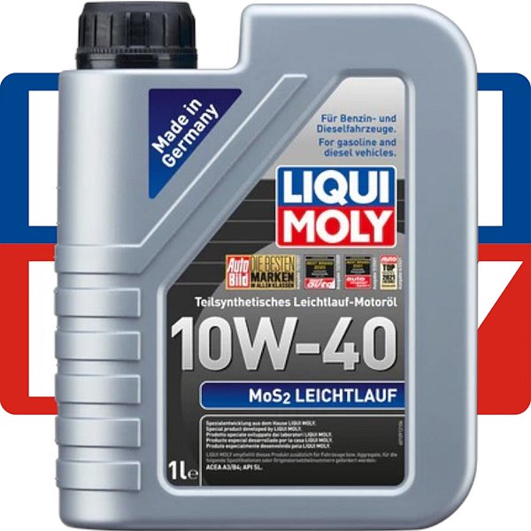 Liqui Moly Mos2 Leichtlauf Óleo Para Motor Semi-sintético 10w-40 Para Automóvel/carroça 1 Unidade 1l