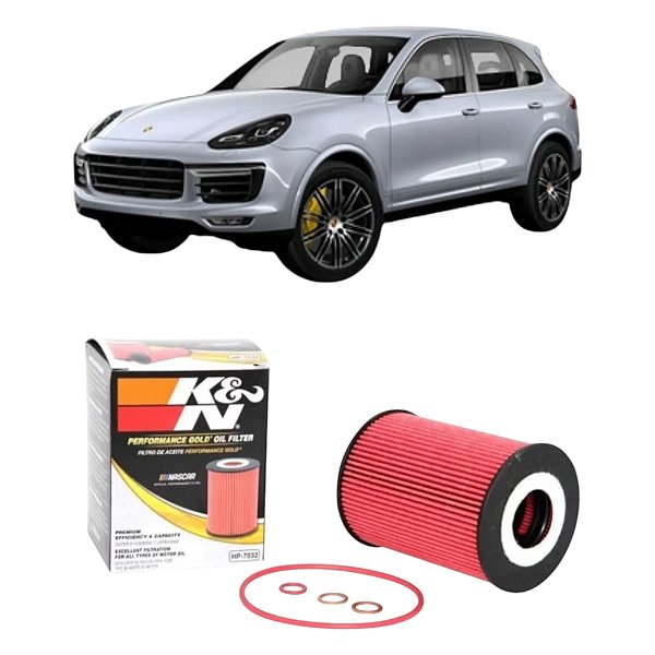 Filtro De Óleo K&n Hp-7032 Porsche Cayenne 4.8 Até 2018