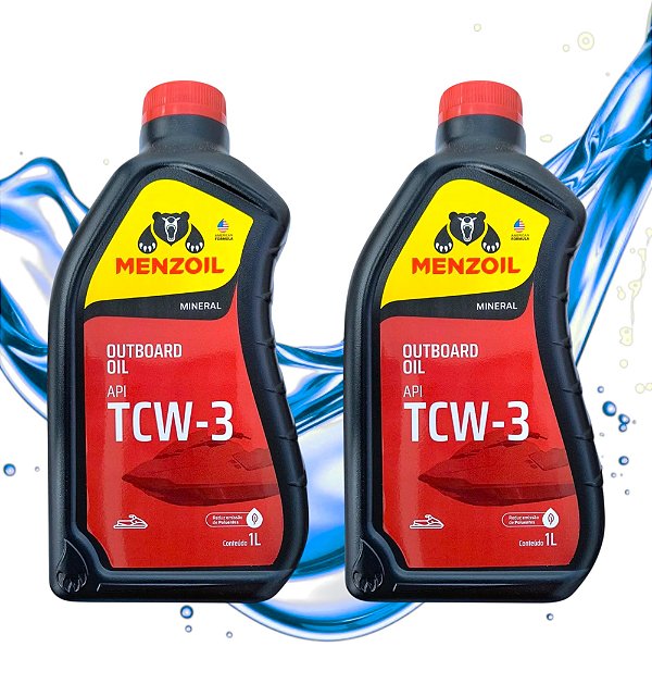 Óleo Tcw3 Menzoil Para Motores Popa Yamaha 2t Kit 02 Litros