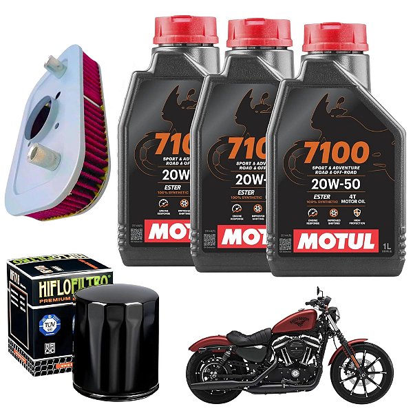 Kit 3 Óleos + Filtro Ar/Oleo Harley Davidson Sportster 883