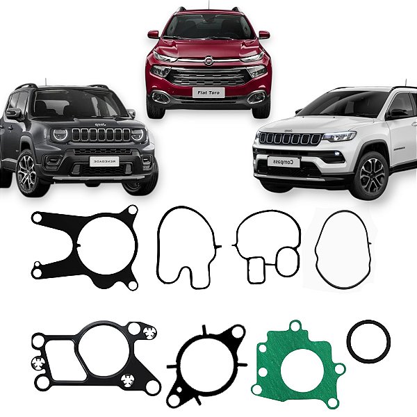 Kit Junta Trocador Calor Egr Fiat Toro Renegade 2.0 16v
