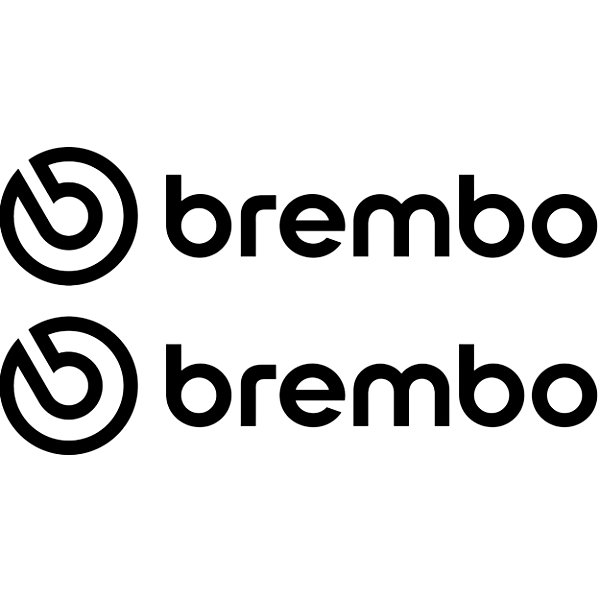 Adesivos Brembo alta qualidade Premium 2 Unidades 11 Cm