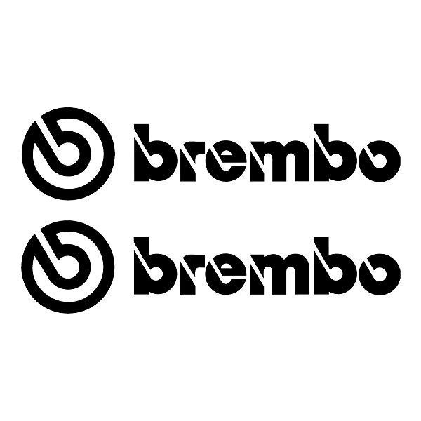 Adesivos Brembo de alta qualidade Premium 2 Unidades Preta