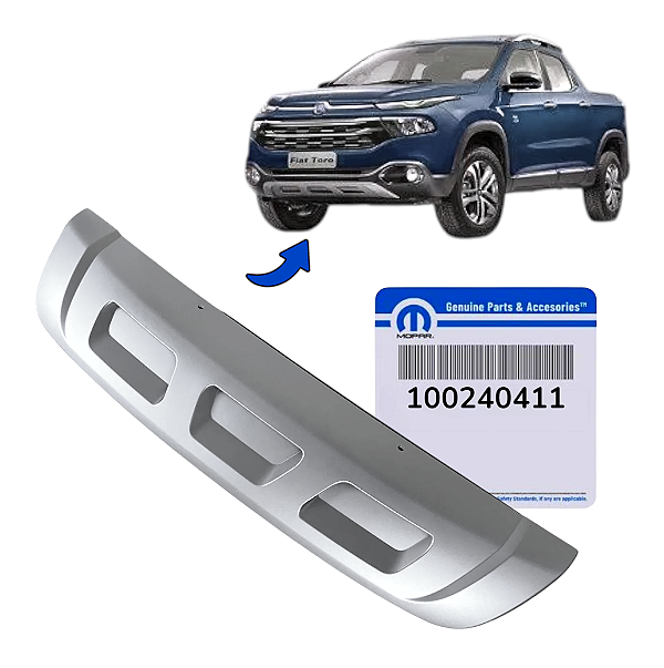 Moldura Spoiler Inferior Parachoque Fiat Toro 100240411 Original