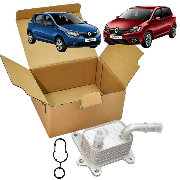 Trocador De Calor E Junta Logan Kwid Sandero 1.0 3cc 213053566R - 213043724R