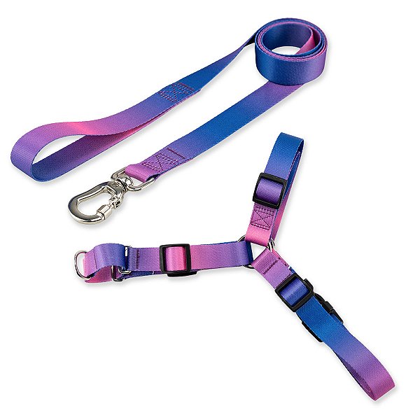 Kit para Cachorros Guia Basic + Peitoral Antipuxão Lily