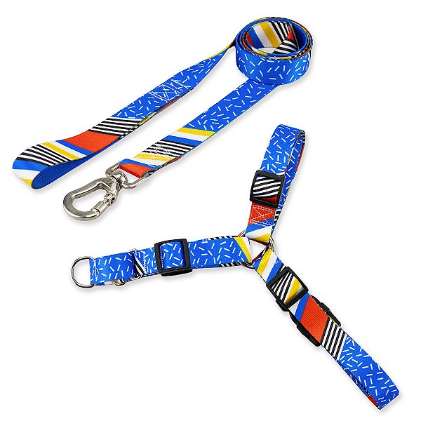 Kit para Cachorros Guia Basic + Peitoral Antipuxão Stem
