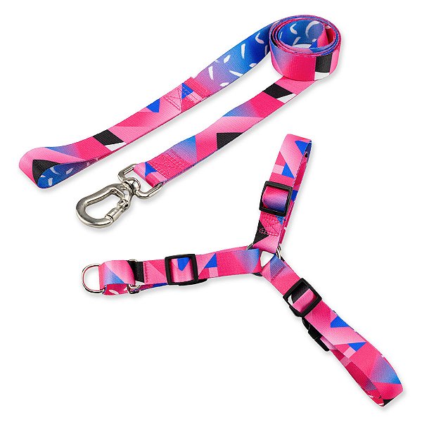 Kit para Cachorros Guia Basic + Peitoral Antipuxão Lawn