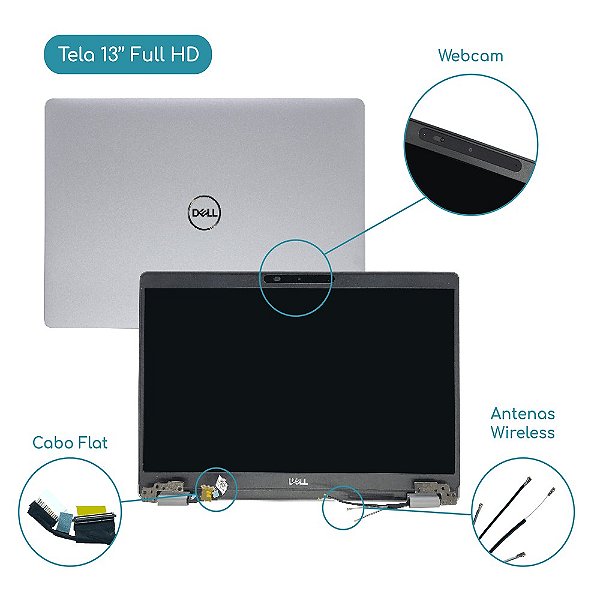 Tampa + Tela Dell Latitude 13' 5310 Full Hd