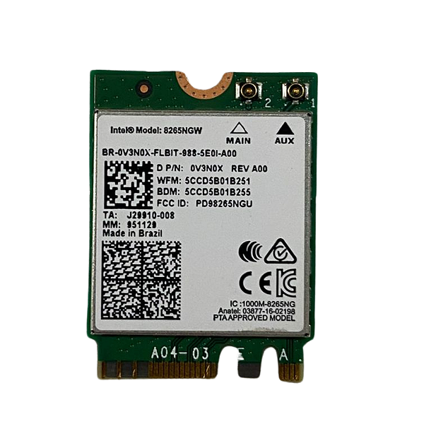 PLACA WIFI/BLUETOOTH DELL INTEL 8265