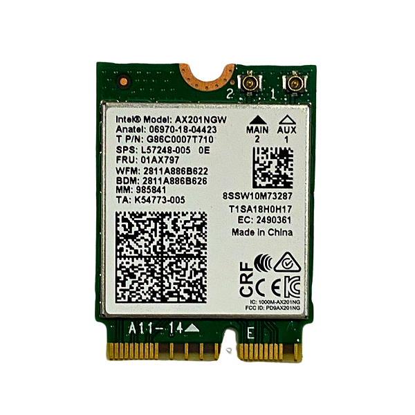 PLACA WIFI INTEL MODEL: AX201NGW