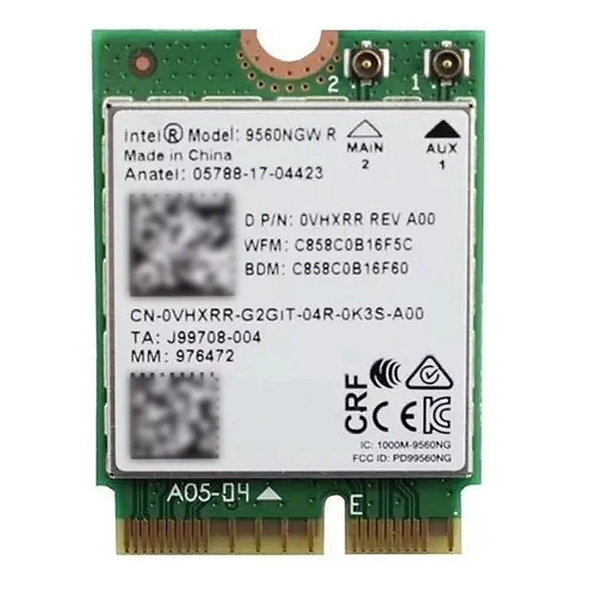 PLACA WIFI/BLUETOOTH DELL INTEL 9560 - CN. 0VHXRR