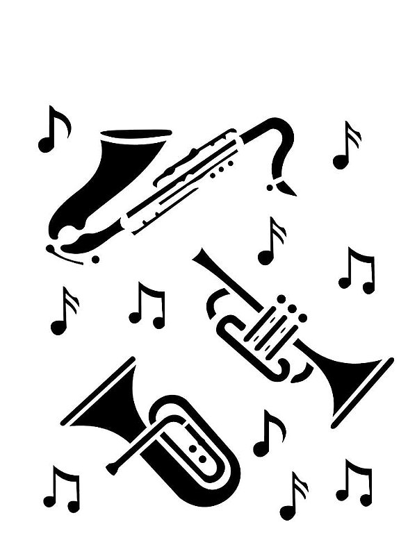 Stencil OPA 15x20 0426 Instrumentos Musicais