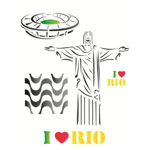 Stencil OPA 20x25 1238 Cidades Rio de Janeiro