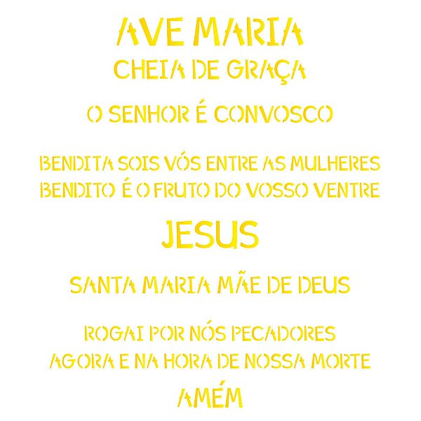 Stencil OPA 20x25 2193 Oração Ave Maria
