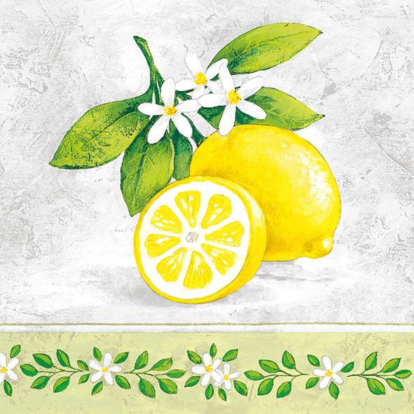 Guardanapo Lemon Branch 13309695 Ambiente com 2 peças