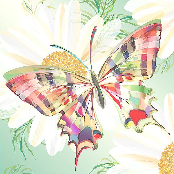 Guardanapo Echo Butterfly 1333202 Ambiente com 2 peças