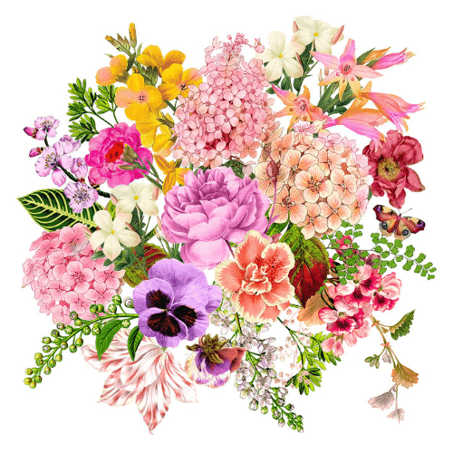 Guardanapo Flower Bouquet 1334373 PPD com 2 peças