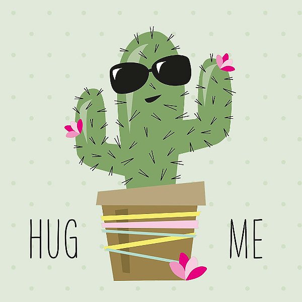 Guardanapo Hug Me Cactus 1333150 PPD com 2 peças