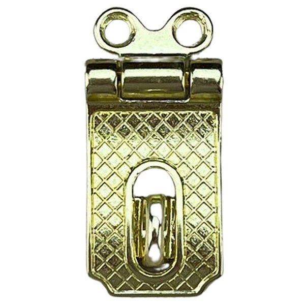 Fecho Porta Cadeado em Metal Dourado 4x2cm