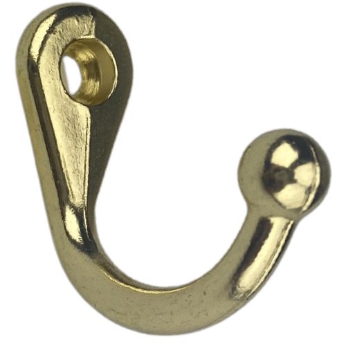 Gancho Simples P em Metal Dourado 1,7x1,7cm