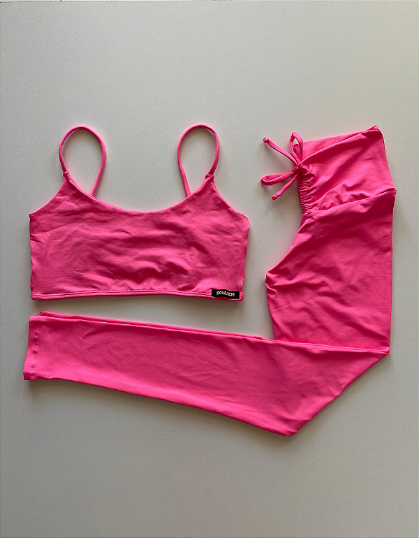 Conjunto Action Rosa Chiclete