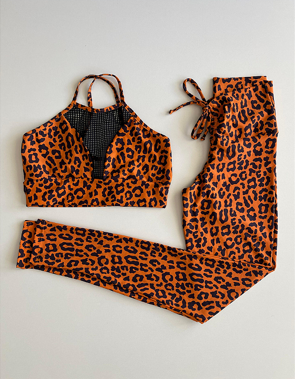 Conjunto Spirit Oncinha Terracota