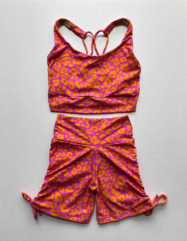 Conjunto Passion Oncinha Laranja