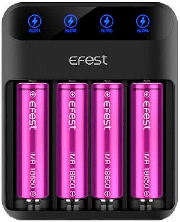 Carregador De Bateria Efest Lush Q4