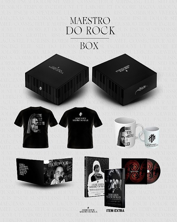 BOX ANDRE MATOS - MAESTRO DO ROCK - SOMENTE 5 UNIDADES