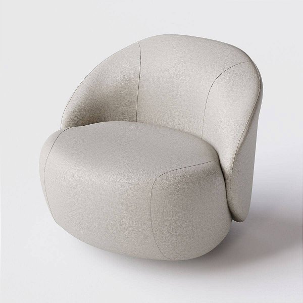 Poltrona Mônaco Chenille Bege