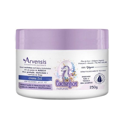 Máscara Vegana 2x1 Cachinhos Naturais 250g - ARVENSIS