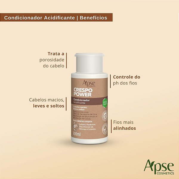Condicionador Crespo Power 100ml - APSE