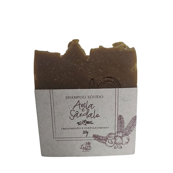 Shampoo Sólido De Amla E Sandalo 100g - FLOR DE NIM