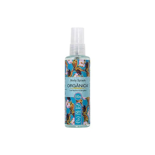 Body Splash Corporal Chá Branco e Gengibre 100mL- Orgânica
