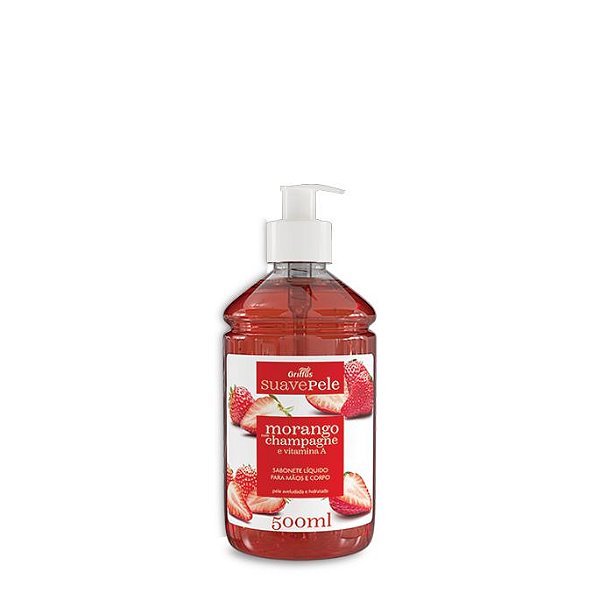 Sabonete Liquido Suave Pele Morango com Champagne 500mL - GRIFFUS