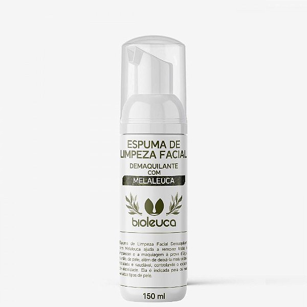 Espuma de Limpeza Facial Demaquilante 150ml - BIOLEUCA