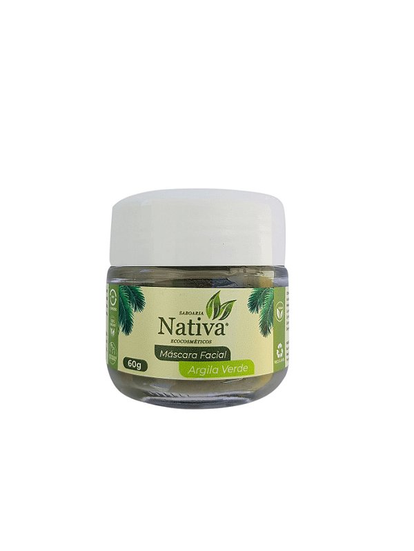 Máscara Facial Argila Verde 60ml - NATIVA