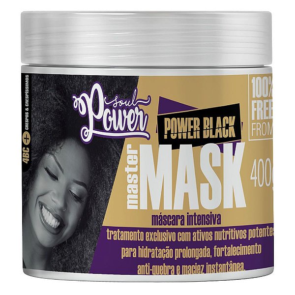 Máscara Intensiva Power Black Master Mask 400g - SOUL POWER