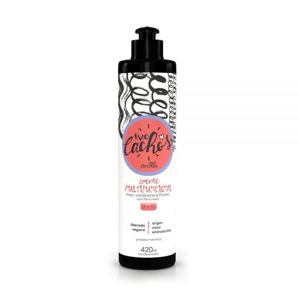 Creme Multifuncional Amo Cachos 420ml - GRIFFUS