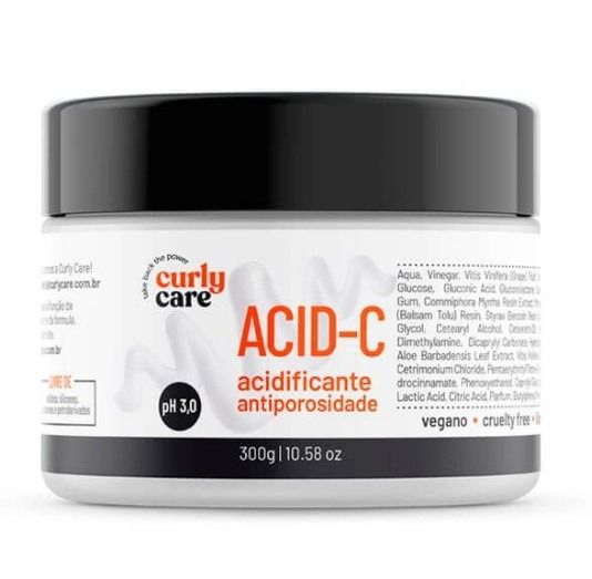 Acidificante Antiporosidade ACID-C 300g - CURLY CARE