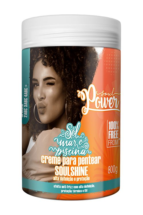 Creme para Pentear Sol, Mar e Piscina Soulshine 800g - Soul Power