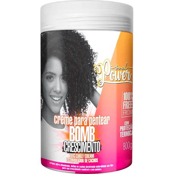 Creme Para Pentear Curly Cream Bomb 800g - SOUL POWER