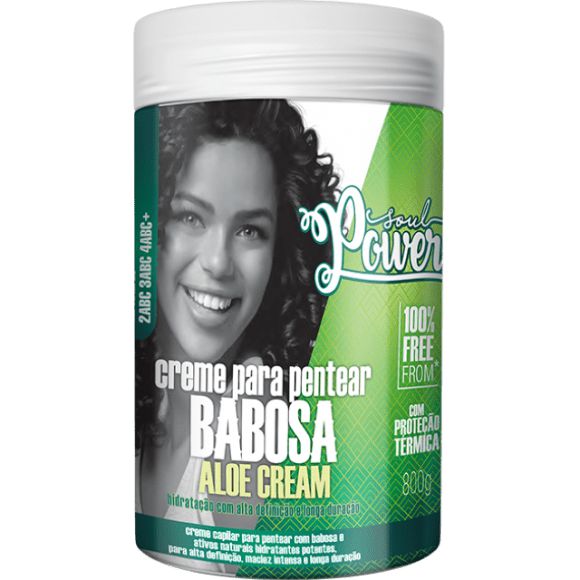 Creme para Pentear Babosa Aloe 800g - SOUL POWER