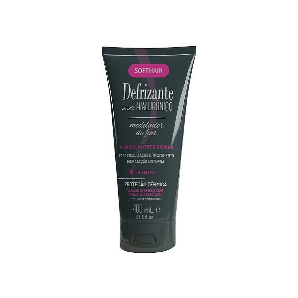 Defrizante Ácido Hialurônico 400ml - SOFTHAIR