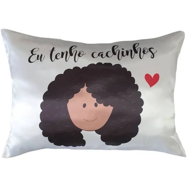 Fronha de Cetim Eu Tenho Cachinhos - Anti Frizz