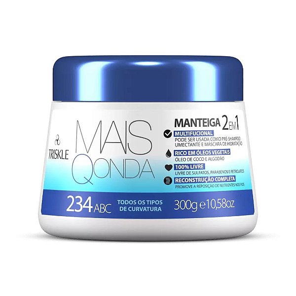 Manteiga 2 em 1 Mais Q Onda 300g - TRISKLE