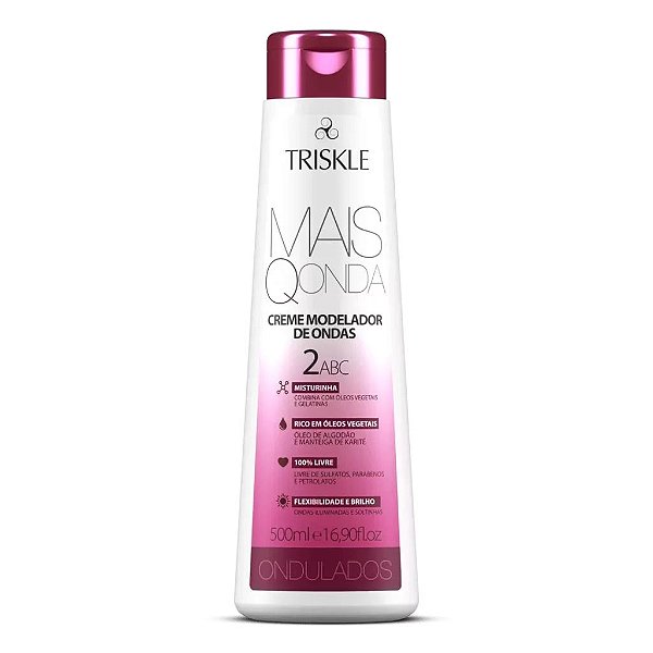 Modelador Ondulados Mais Q Onda 500ml - TRISKLE
